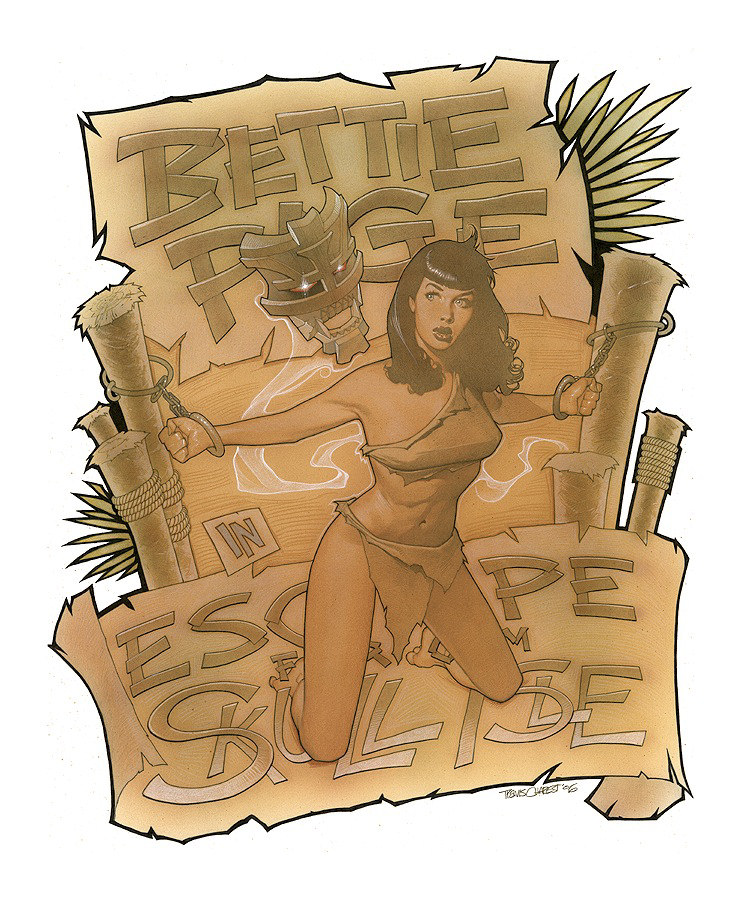 Bettie Page Skull in Escape from Skull Island